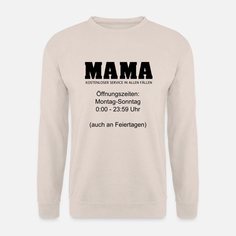 Mama Muttertag Service 24/7 1c - Unisex Pullover - Sand