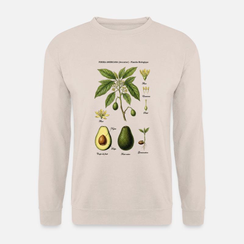 Botanical Board Avocado Tree Naturstudie - Unisex Pullover - Sand