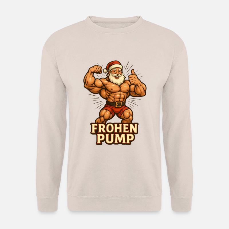 Gym Workout Frohen Pump - Unisex Pullover - Sand