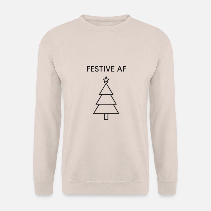 Weihnachtsbaum Festlich AF Weihnachten - Unisex Pullover - Sand