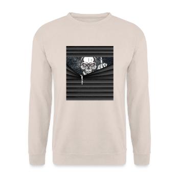 Halloween costume squelette majeur - Sweat-shirt Unisexe - sable - Devant - Alina (178cm) & Michal (187cm)