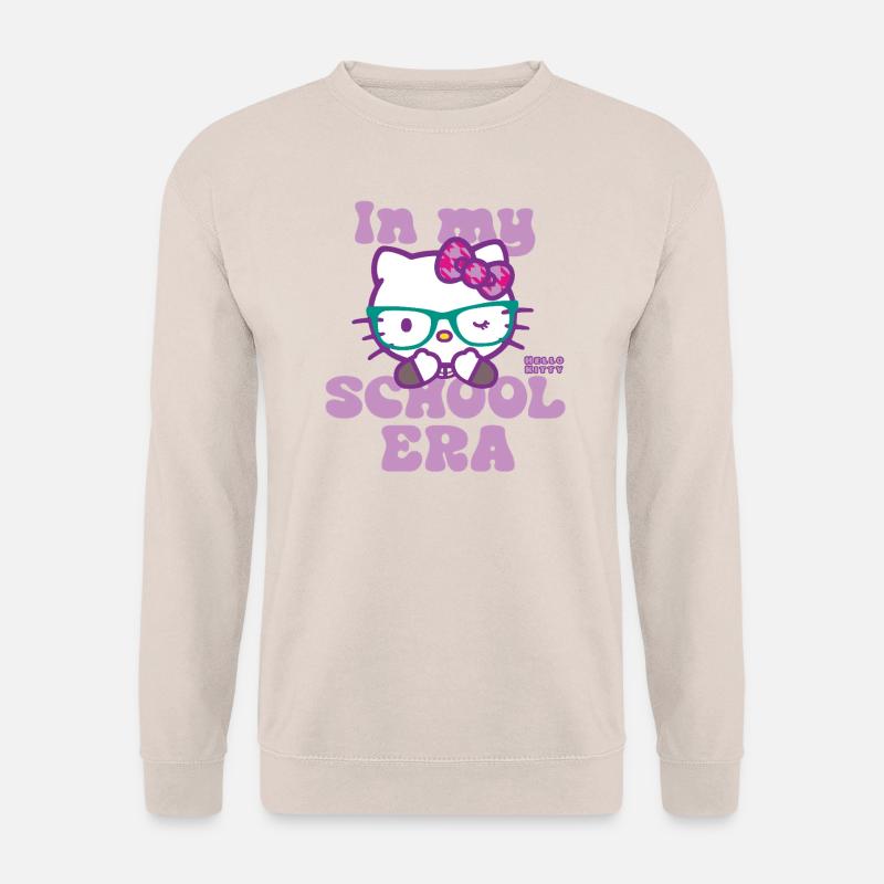 Hello Kitty Mit Brille In My School Era - Unisex Pullover - Sand