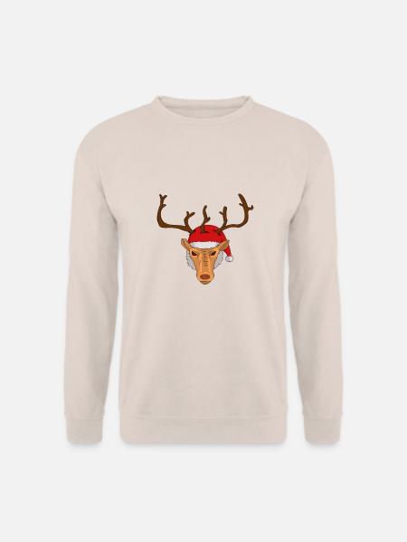 Rentier Weihnachten - Unisex Pullover - Sand