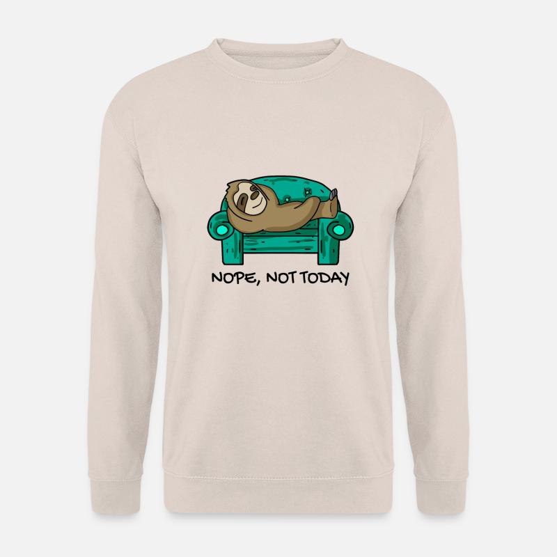 Sloth funny on sofa gift - Unisex Sweatshirt - sand