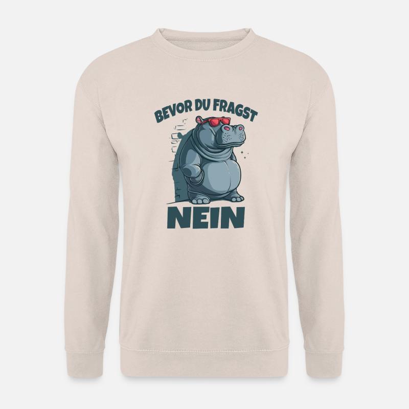 Bevor du Fragst Nein Sprüche - Unisex Pullover - Sand