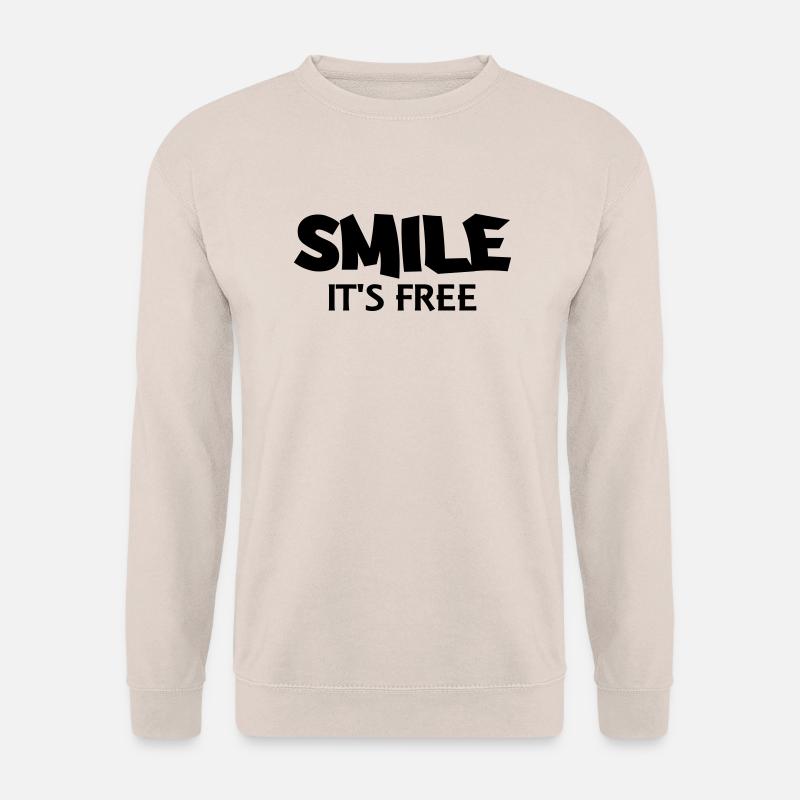 Smile - It's free - Unisex Sweatshirt - sand