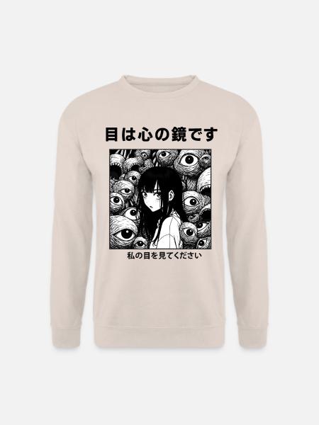 Schau mir in die Augen - Unisex Pullover - Sand