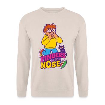 Fingers in the nose - Unisex Sweatshirt - sand - Front - Alina (178cm) & Michal (187cm)