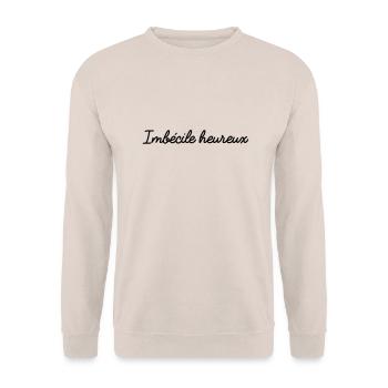 Imbécile heureux seul - Sweat-shirt Unisexe - sable - Devant - Alina (178cm) & Michal (187cm)