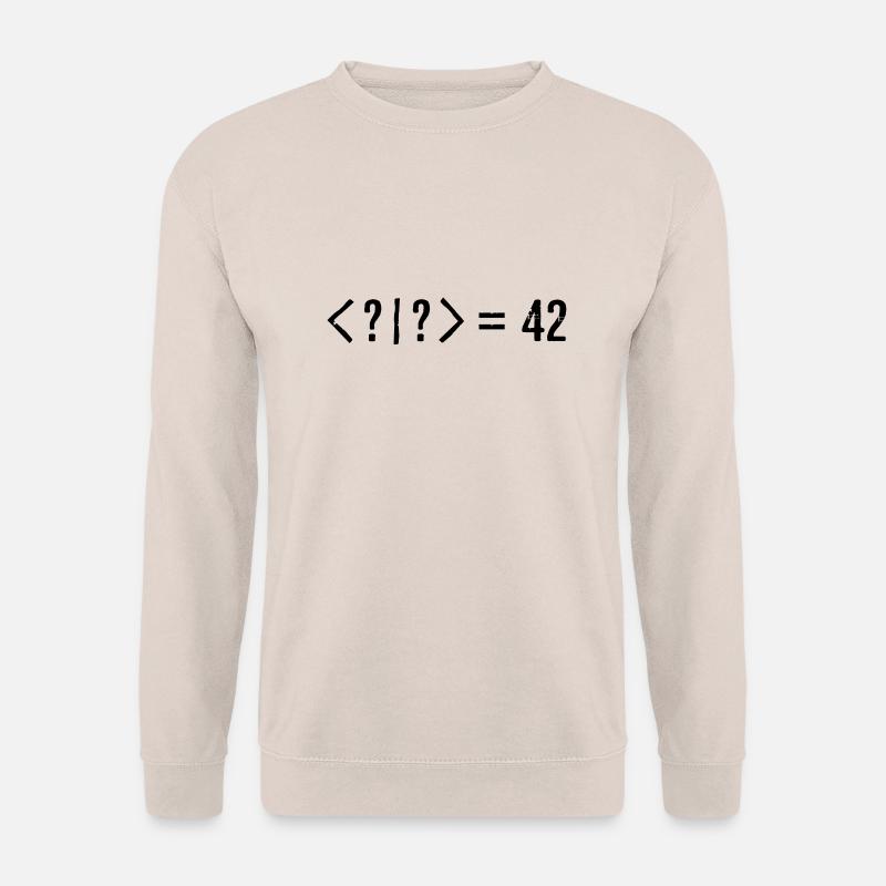 Beste Quantum Joke Ever: Bra-Ket = 42 (Grunge) - Unisex Pullover - Sand