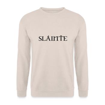 Slainte texte de - Sweat-shirt Unisexe - sable - Devant - Alina (178cm) & Michal (187cm)