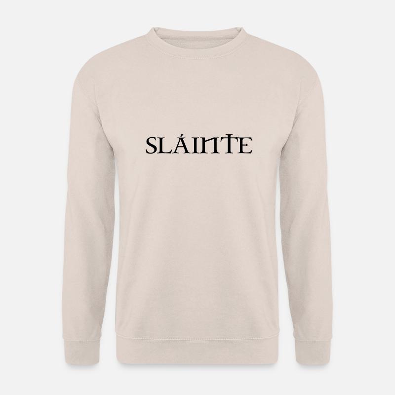 Slainte text de - Unisex Pullover - Sand