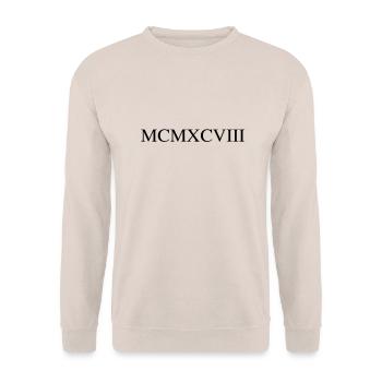 1998 - Sweat-shirt Unisexe - sable - Devant - Alina (178cm) & Michal (187cm)