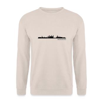 Skyline - Würzburg - Unisex Pullover - Sand - Vorne - Alina (178cm) & Michal (187cm)