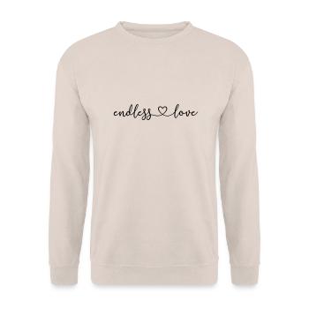 endless_love - Unisex Pullover - Sand - Vorne - Alina (178cm) & Michal (187cm)