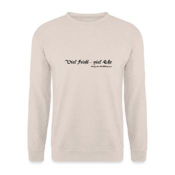 Viel Feind viel Ehr - Unisex Pullover - Sand - Vorne - Alina (178cm) & Michal (187cm)