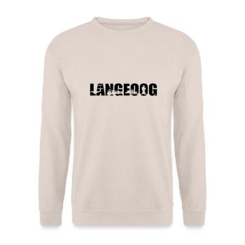 Langeoog Skyline - Unisex Pullover - Sand - Vorne - Alina (178cm) & Michal (187cm)