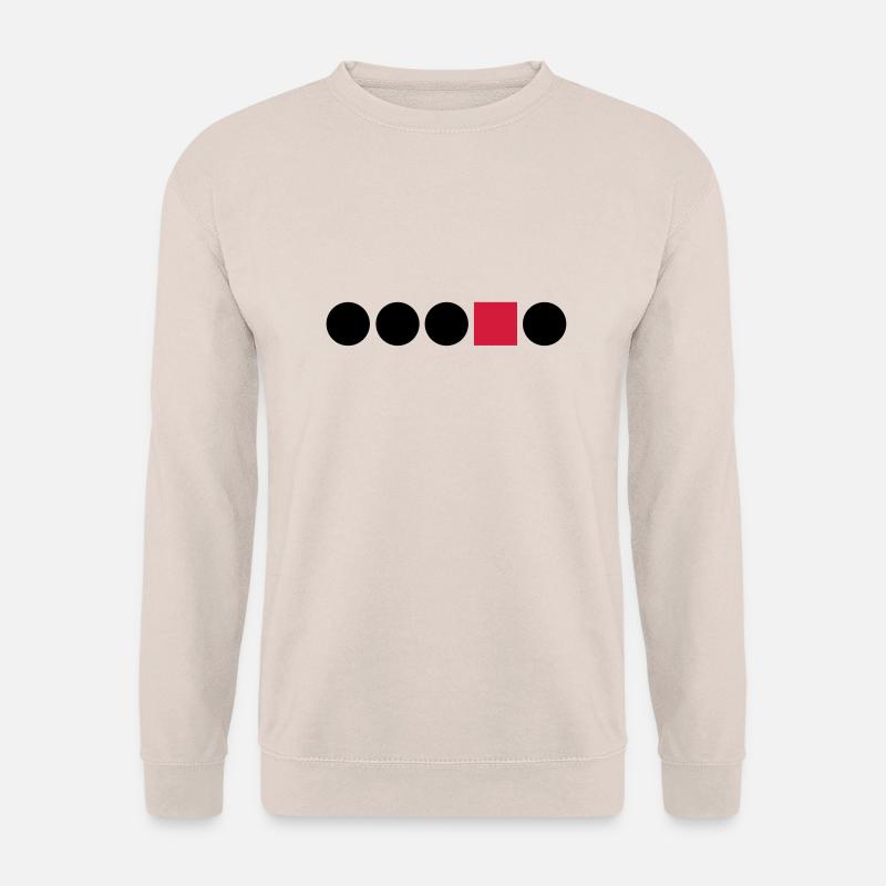 Forme Circle Square Rectangle Anders bords de diff - Sweat-shirt Unisexe - sable