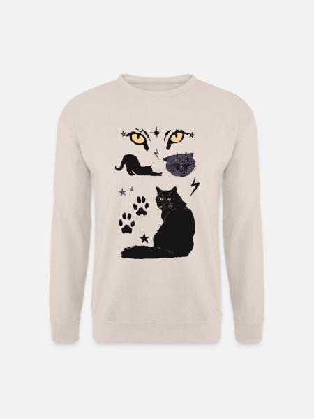 Schwarze Katzen - Unisex Pullover - Sand