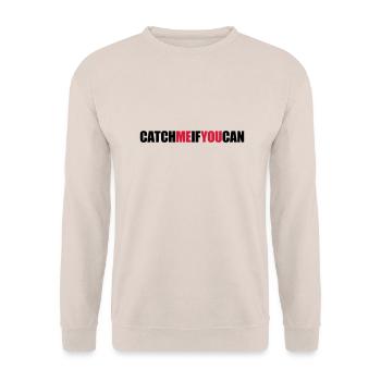 Fast Catch Me - Unisex Sweatshirt - sand - Front - Alina (178cm) & Michal (187cm)