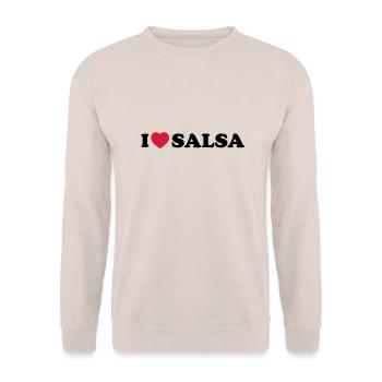 I love salsa - Sweat-shirt Unisexe - sable - Devant - Alina (178cm) & Michal (187cm)
