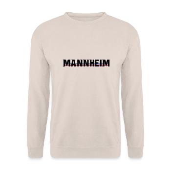 Mannheim-blau-weiss-rot - Unisex Pullover - Sand - Vorne - Alina (178cm) & Michal (187cm)
