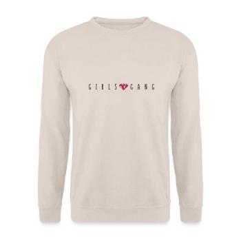 girls gang diamond - Unisex Pullover - Sand - Vorne - Alina (178cm) & Michal (187cm)