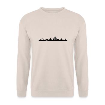 Skyline - Thüringen - Unisex Pullover - Sand - Vorne - Alina (178cm) & Michal (187cm)