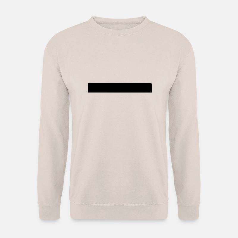 Barre noire 3D - Sweat-shirt Unisexe - sable