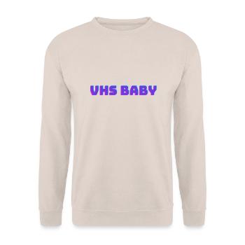 VHS Baby - Unisex Pullover - Sand - Vorne - Alina (178cm) & Michal (187cm)