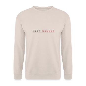 Crew Mitglied - Unisex Pullover - Sand - Vorne - Alina (178cm) & Michal (187cm)