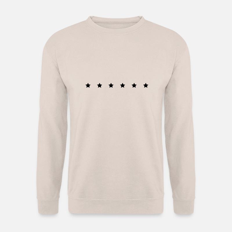 Stjärnor / / 6 / / Star-serie / / v / / halsband / - Unisextröja - sand