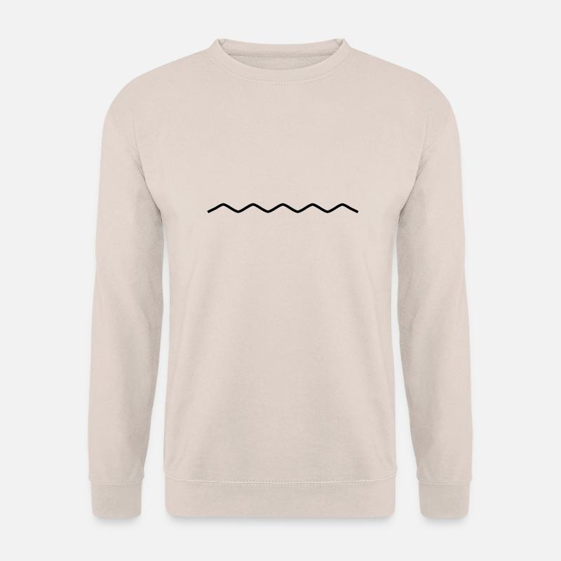 sinuous line - Unisex Sweatshirt - sand