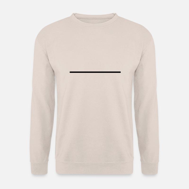 Math symbol - straight line - Unisex Sweatshirt - sand