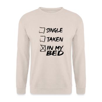 In meinem Bett - Unisex Pullover - Sand - Vorne - Alina (178cm) & Michal (187cm)