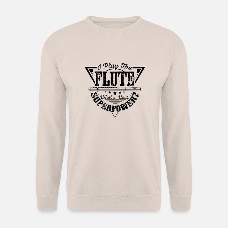 Flute player Superpower - Unisex Pullover - Sand