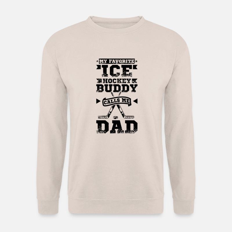 Dad Eishockey Duddy - Unisex Pullover - Sand