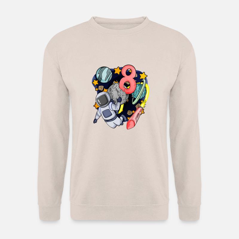 8 Geburtstag Junge - 8 Jahre alt - Ich bin 8 - Unisex Pullover - Sand