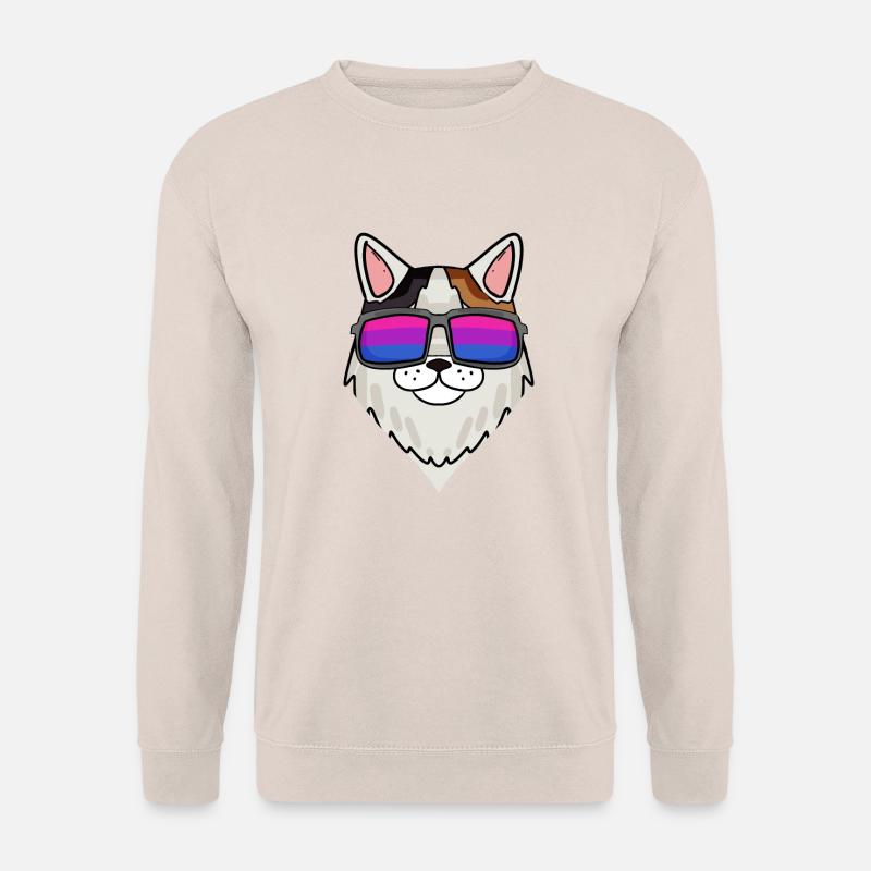 Bisexual Turkish Van Cat Gift - Unisex Sweatshirt - sand