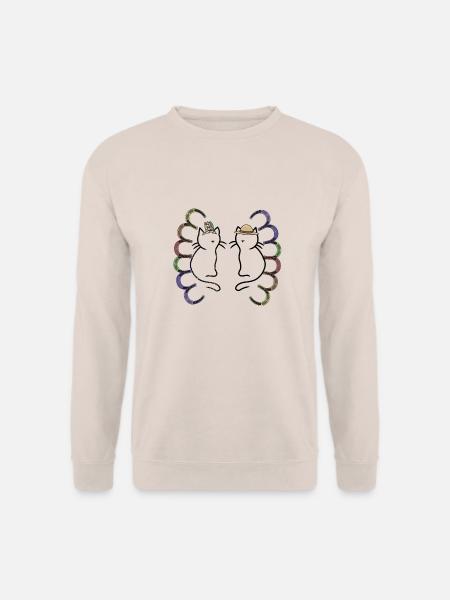 Wilder Westen Katzen Western Katze Kinder 80er - Unisex Pullover - Sand