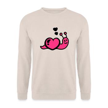 Ver du cœur - Sweat-shirt Unisexe - sable - Devant - Alina (178cm) & Michal (187cm)