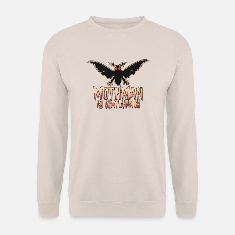 MOTHMAN SCHAUT ZU - Unisex Pullover - Sand