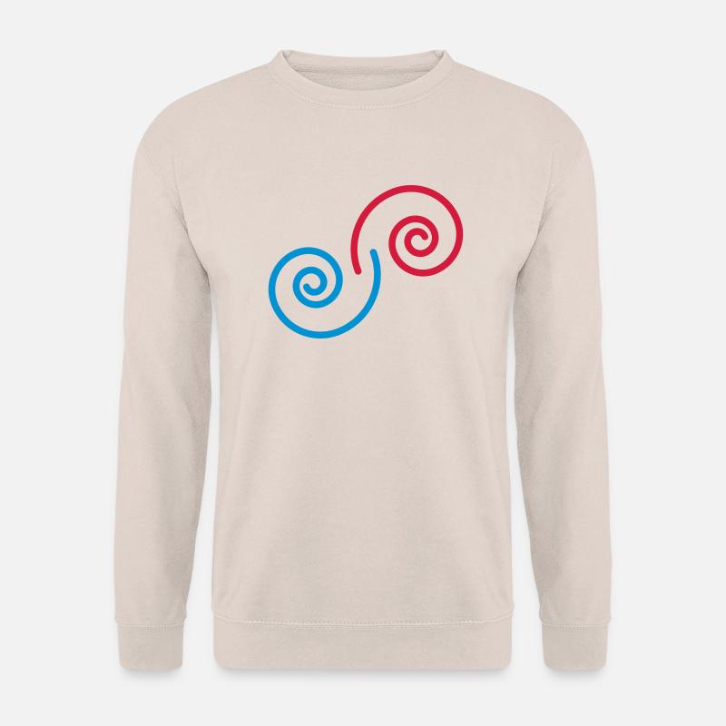 spiralen_2c - Unisex Pullover - Sand