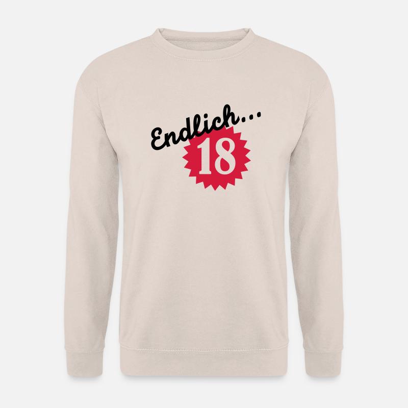 18 Geburtstag - Unisex Pullover - Sand