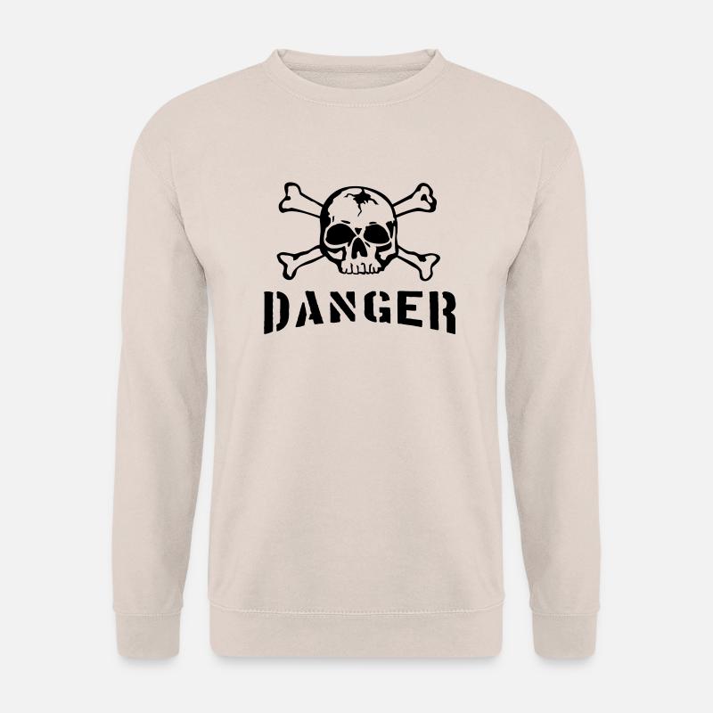 danger_keep_away__f1 - Unisex Pullover - Sand