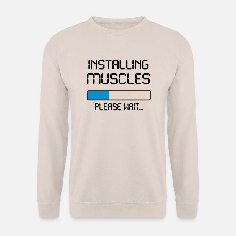 installing muscles - Unisex Pullover - Sand