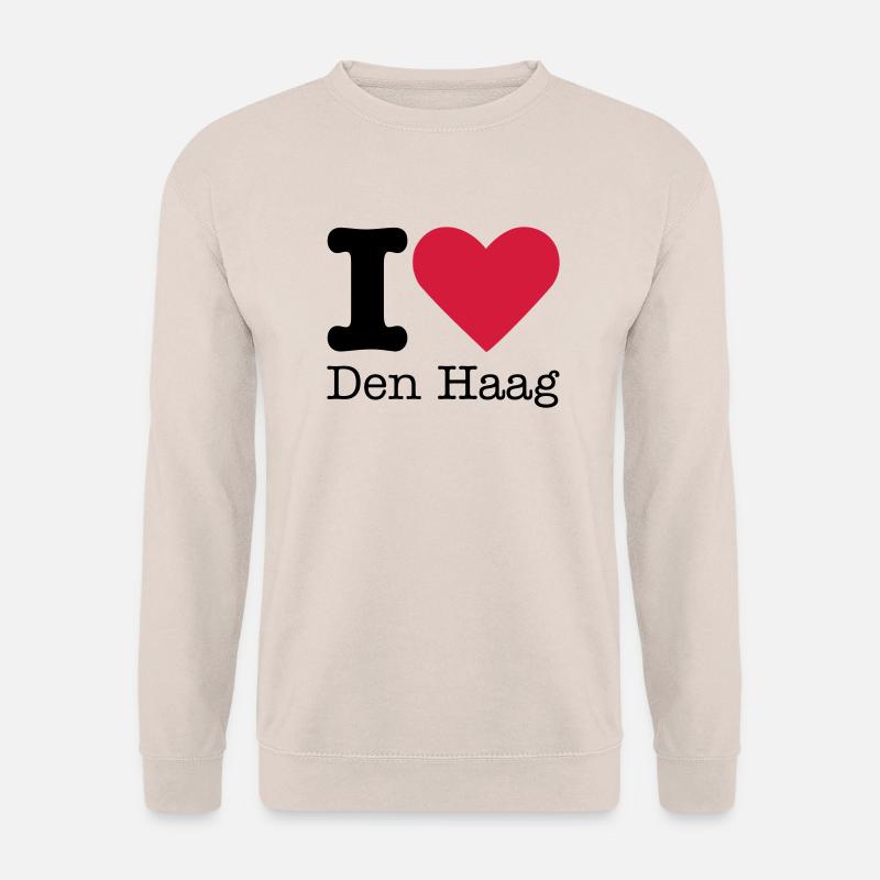 I Love Den Haag - Bluza unisex - piaskowy