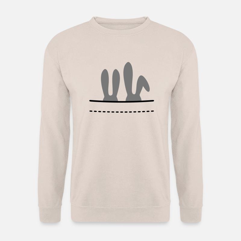 beste freunde für immer Hase Hasen Häschen - Unisex Pullover - Sand