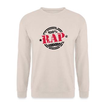 100_pro_rap_di2 - Sweat-shirt Unisexe - sable - Devant - Alina (178cm) & Michal (187cm)