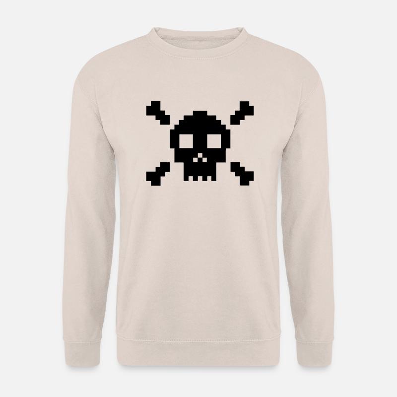 Pixel Skull - Unisex Sweatshirt - sand